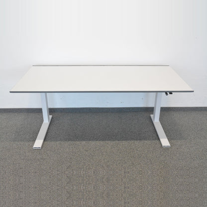 Lista Office LO Extend Schreibtisch Tischplatte Weiss mit anthraziter Kante - 6034489