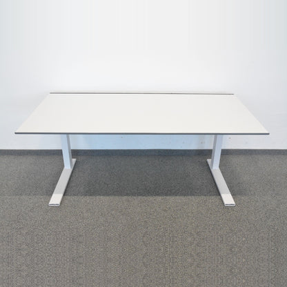 Lista Office LO Extend Schreibtisch Tischplatte Weiss mit anthraziter Kante - 6034490