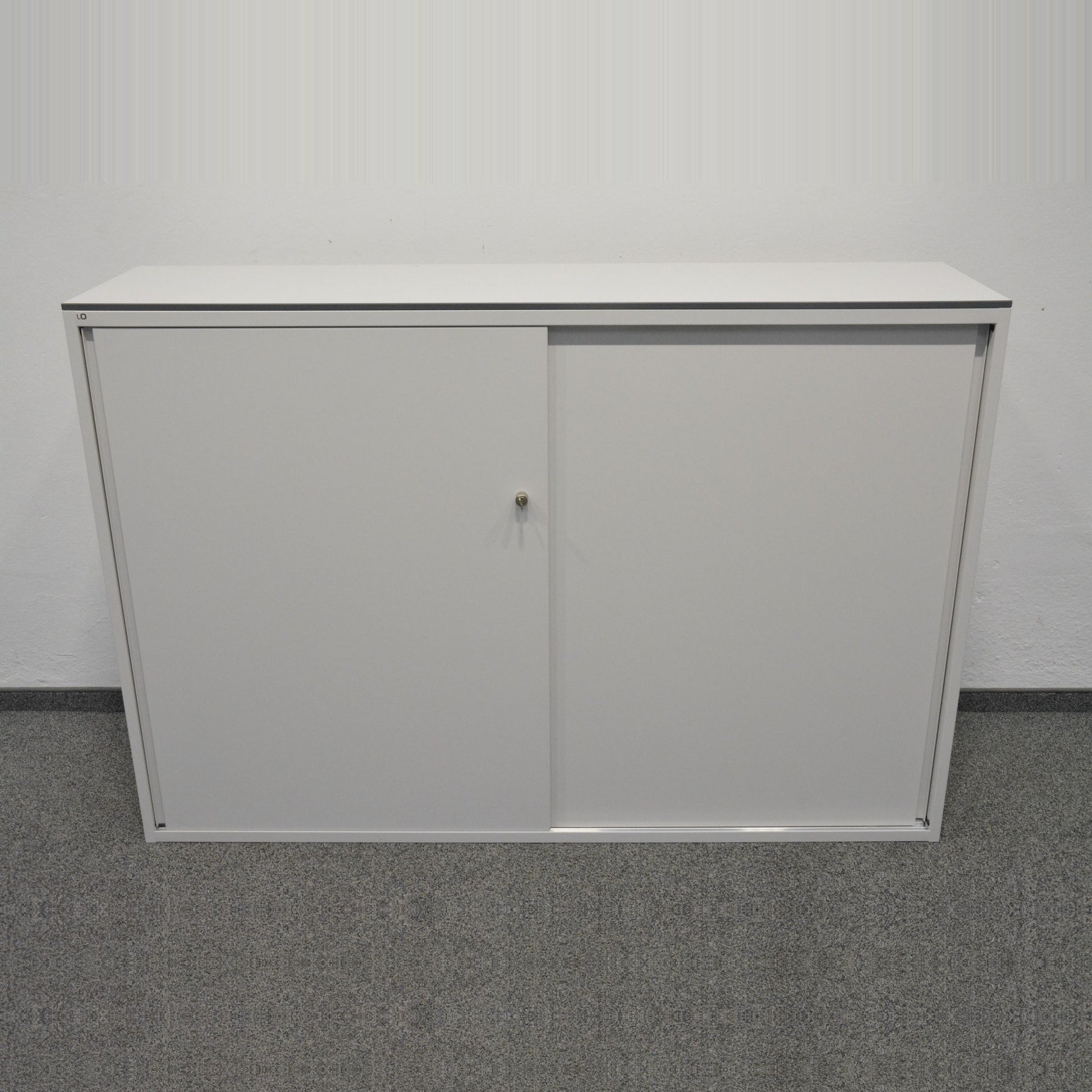 Lista Storage Schiebetür-Aktenschrank Metall Weiss