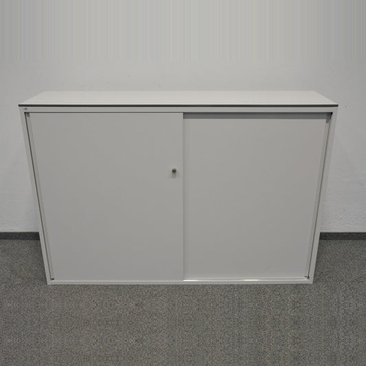 Lista Storage Schiebetür-Aktenschrank Metall Weiss