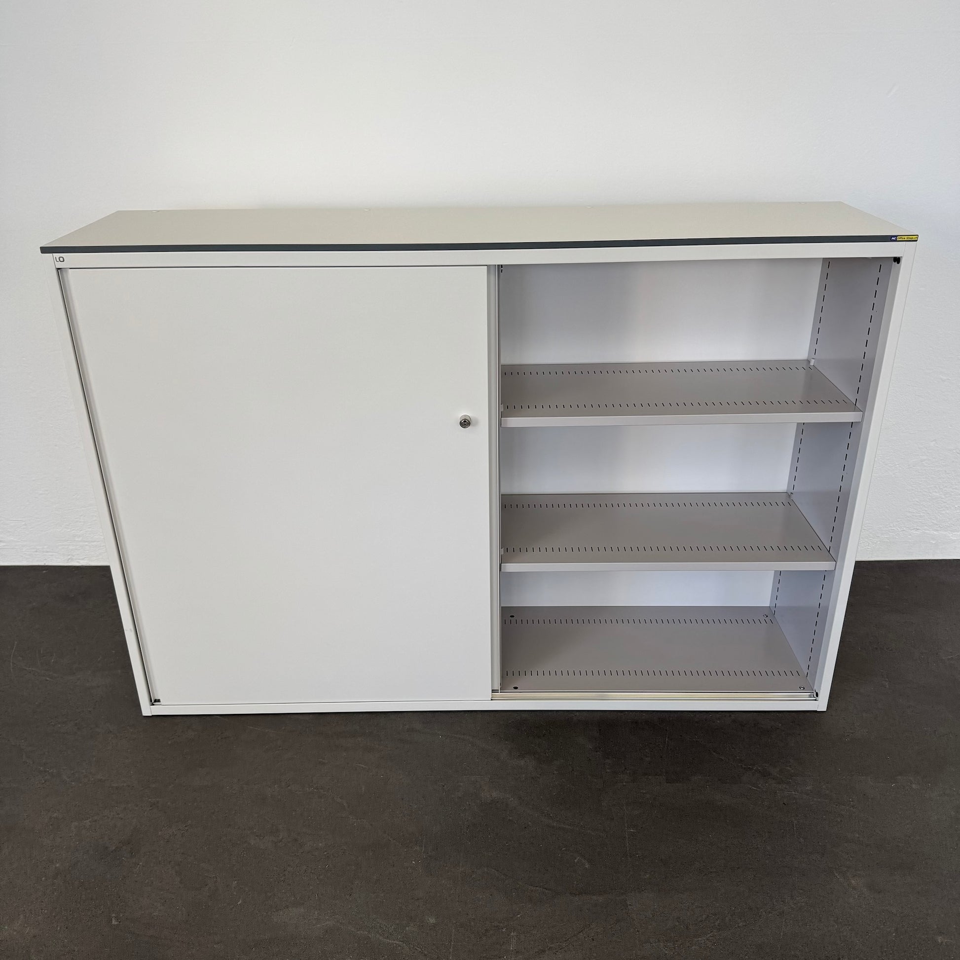 Lista Office LO Storage Schiebetür-Aktenschrank 3-OH - Weiss