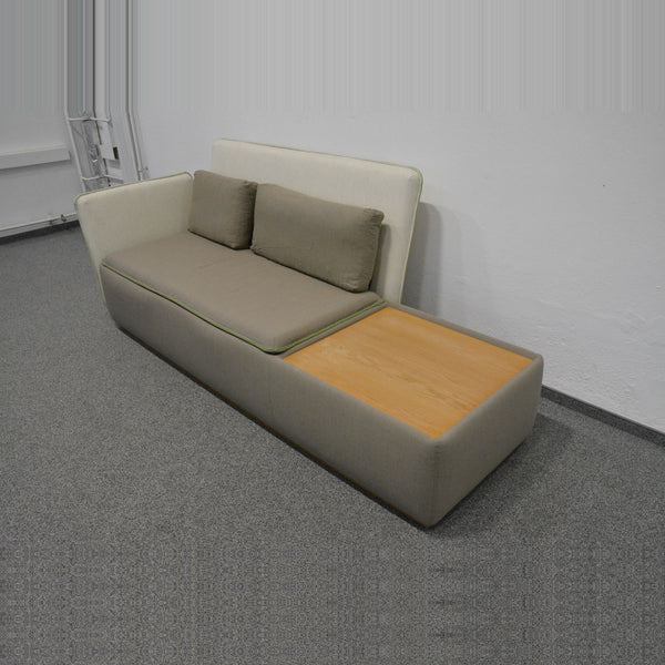 Casala Palau Stream Lounge Sofa Ablage rechts Armlehne Beige