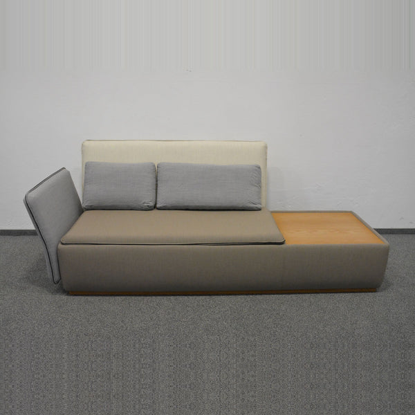 Casala Palau Stream Lounge Sofa Ablage rechts Armlehne Grau