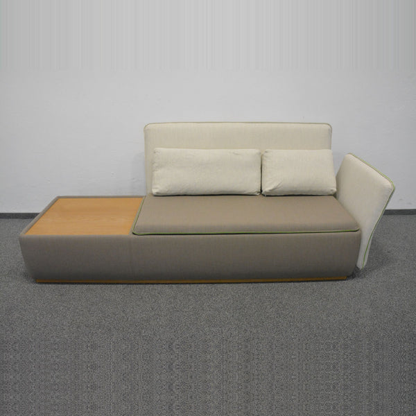 Casala Palau Stream Lounge Sofa Ablage links Armlehne Beige