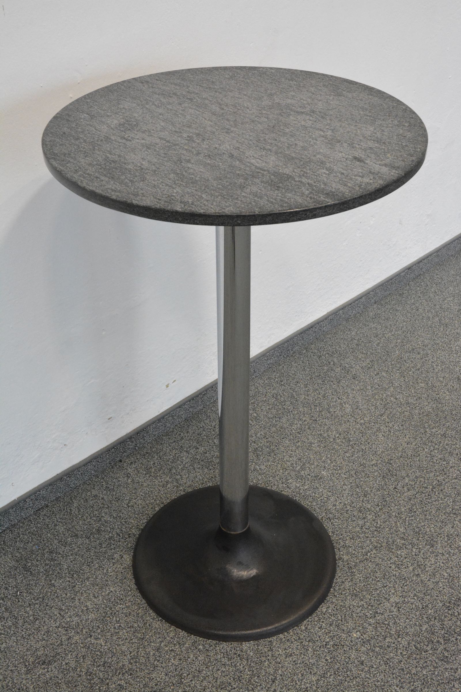 Top Design Classic Stehbartisch Tischplatte aus Stein gemustert