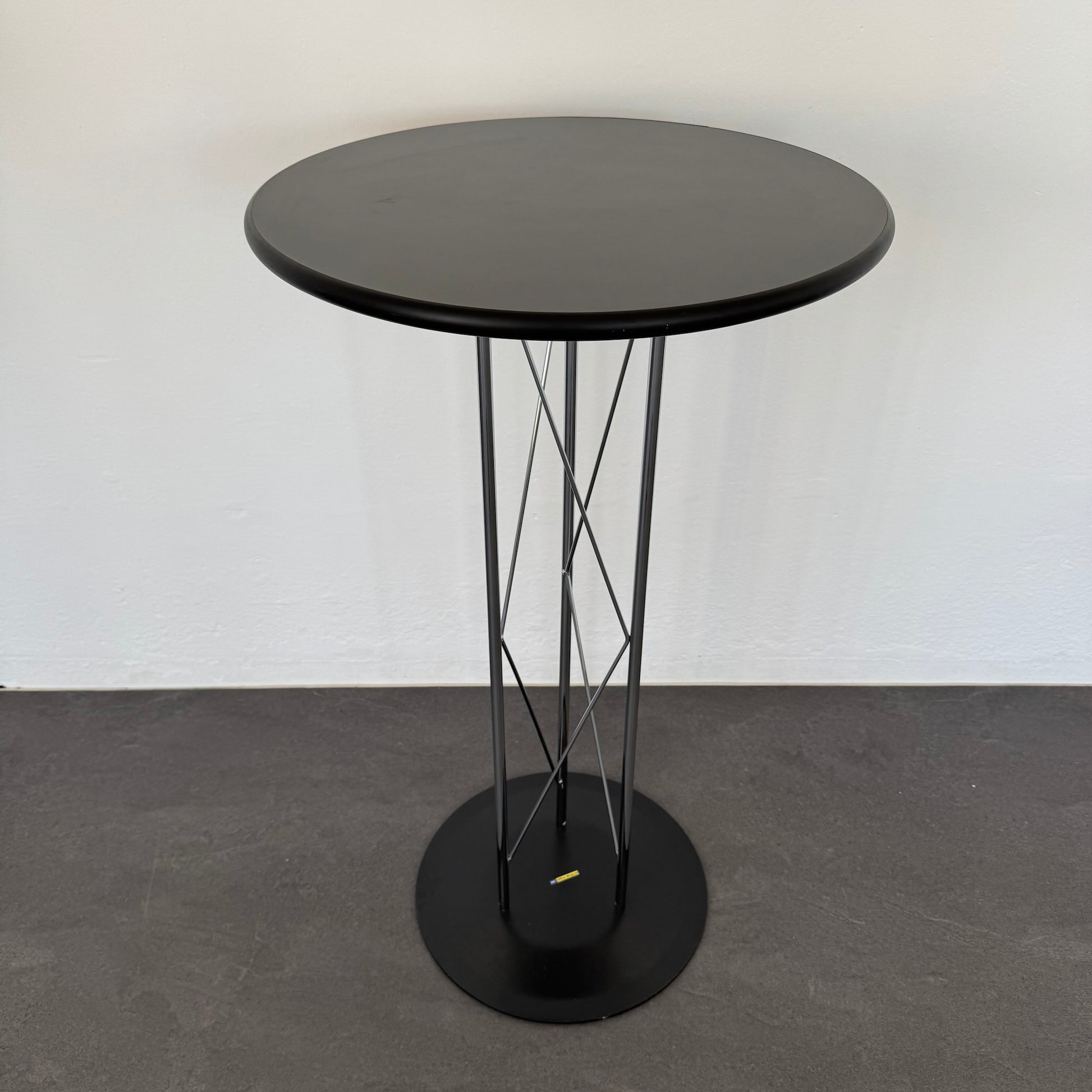 Top Design Classic Bistrostehtisch Spanplatte Schwarz
