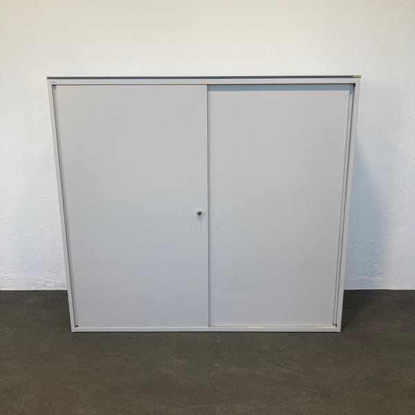 Lista Office LO Storage Schiebetür-Aktenschrank 4-OH - Weiss - mit Schlüssel