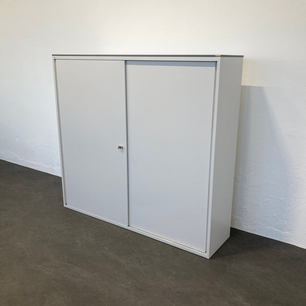Lista Office LO Storage Schiebetür-Aktenschrank 4-OH - Weiss - mit Schlüssel