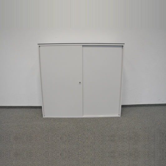Lista Storage Schiebetür-Aktenschrank Metall Weiss