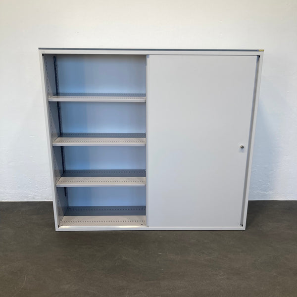 Lista Office LO Storage Schiebetür-Aktenschrank 4-OH - Weiss - ohne Schlüssel
