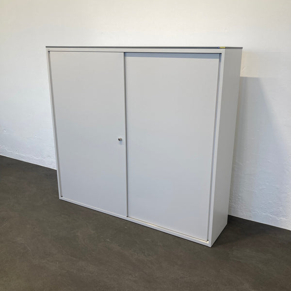 Lista Office LO Storage Schiebetür-Aktenschrank 4-OH - Weiss - ohne Schlüssel