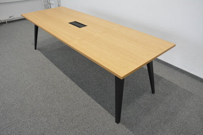 Haworth Connect Sitzungstisch mit Schwarzem Gestell - 6034803