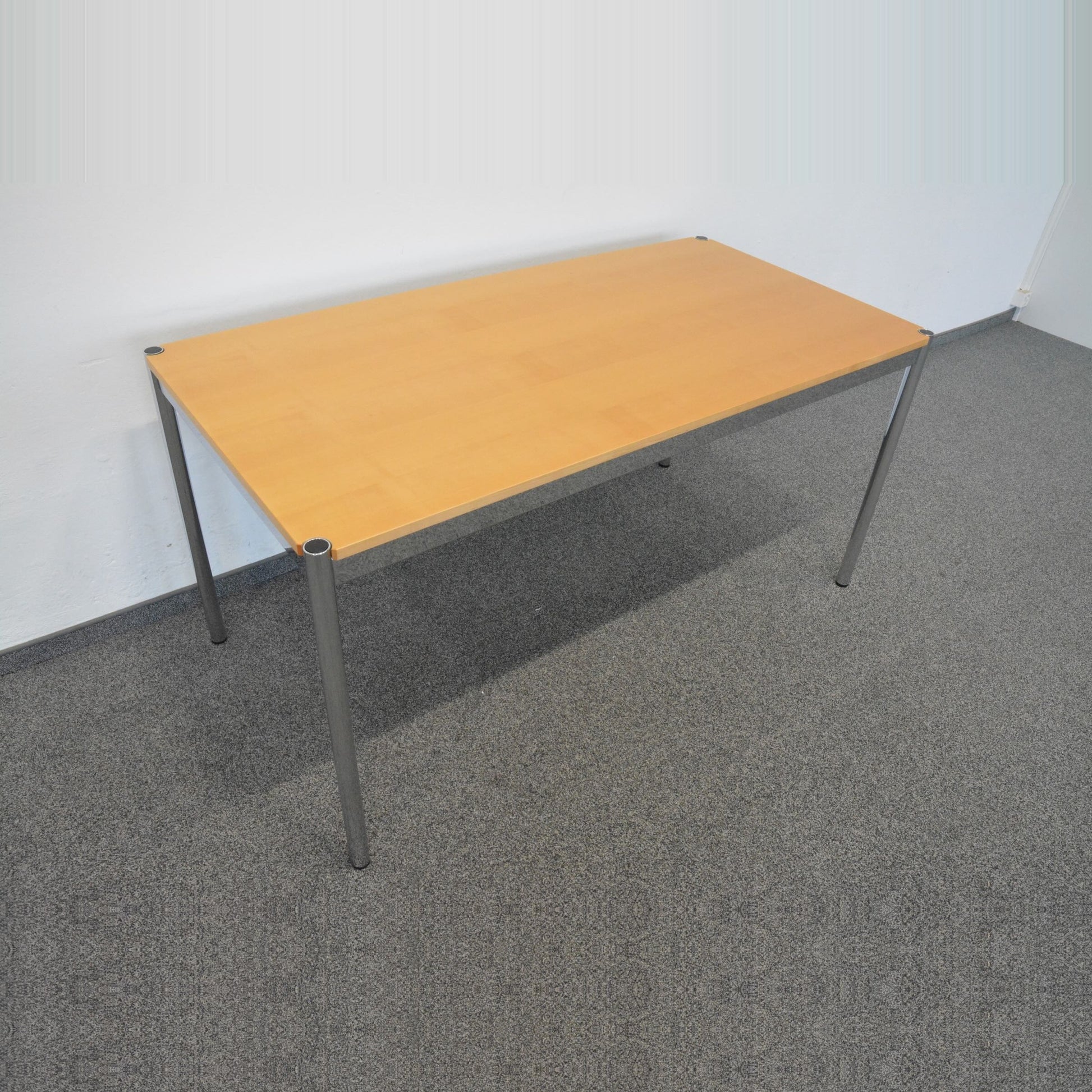 USM Haller Classic Schreibtisch Tischplatte Buchenfurnier