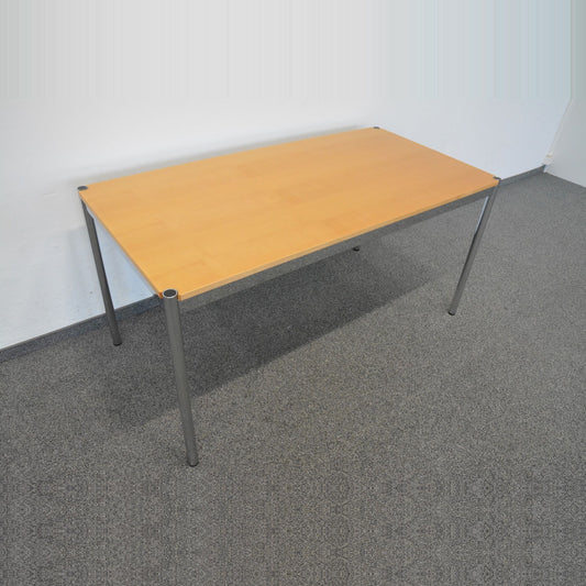 USM Haller Classic Schreibtisch Tischplatte Buchenfurnier
