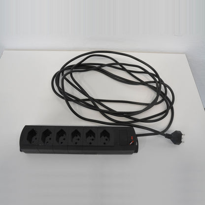 Max Hauri Prime Line Mehrfachstecker Kunstoff Schwarz - 6035256