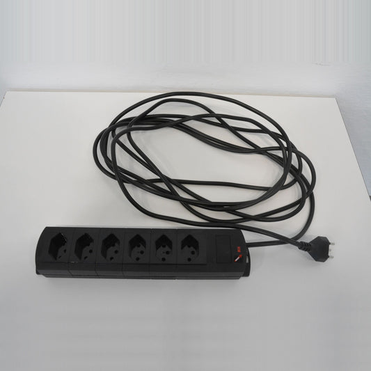 Max Hauri Prime Line Mehrfachstecker Kunstoff Schwarz