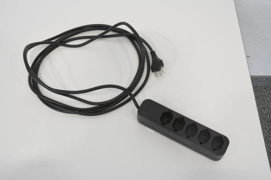 Max Hauri Prime Line Mehrfachstecker Kunstoff Schwarz