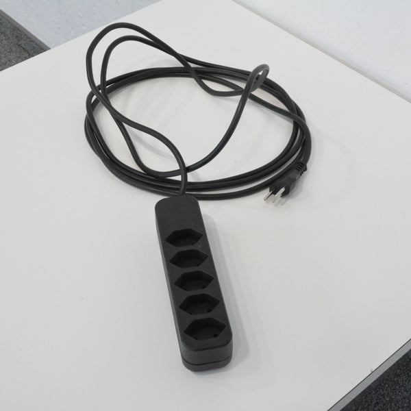 Max Hauri Prime Line Mehrfachstecker - Schwarz - 5 Anschlüsse