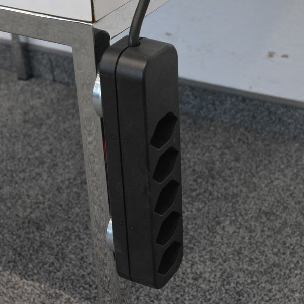 Max Hauri Prime Line Mehrfachstecker - Schwarz - 5 Anschlüsse