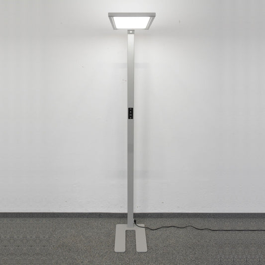 MyLight Classic LED Stehleuchte aus Metall in Silbergrau