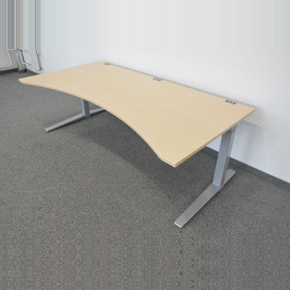 TALO.S Schreibtisch Cosinus Gestell Silbergrau - 6035519