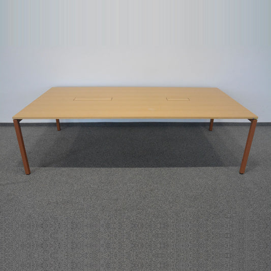 Lista Office Motion Sitzungstisch Tischplatte Eichenfurnier