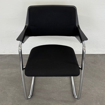 Girsberger 3300 Freischwinger mit Stoffbezug schwarz - 6035621