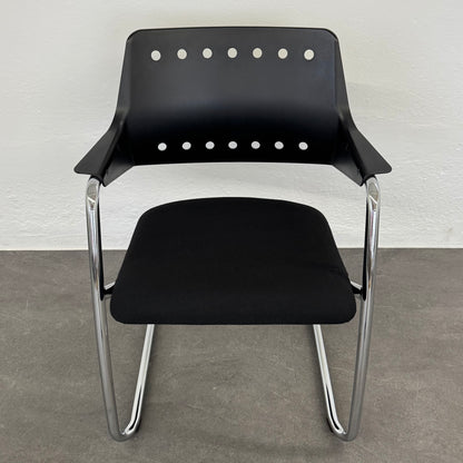 Girsberger 3300 Freischwinger mit Stoffbezug schwarz - 6035686