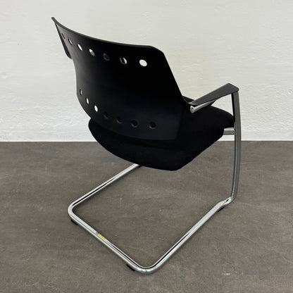 Girsberger 3300 Freischwinger mit Rückenschale Kunststoff Schwarz - 6035686
