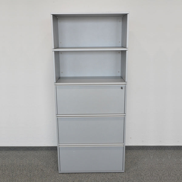 Zurbuchen Tamos Kombischrank - 5 Module - Silbergrau