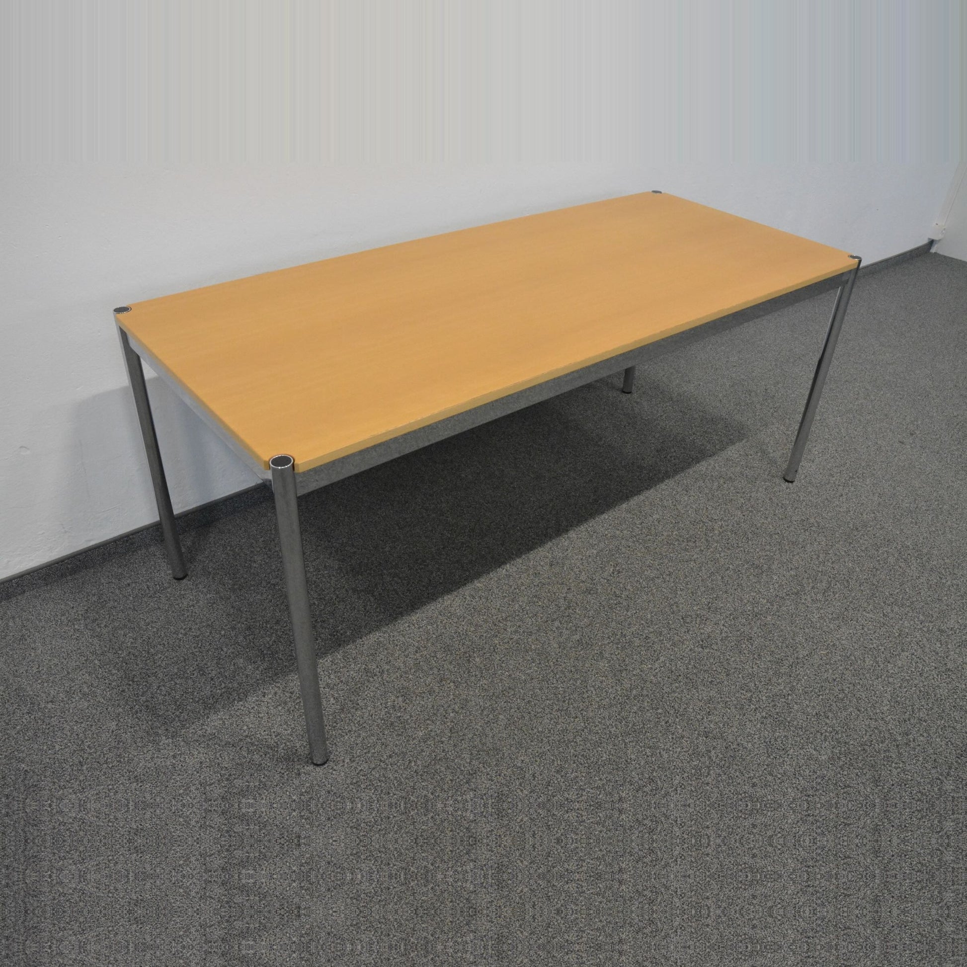 USM Haller Classic Schreibtisch Tischplatte Buchenfurnier