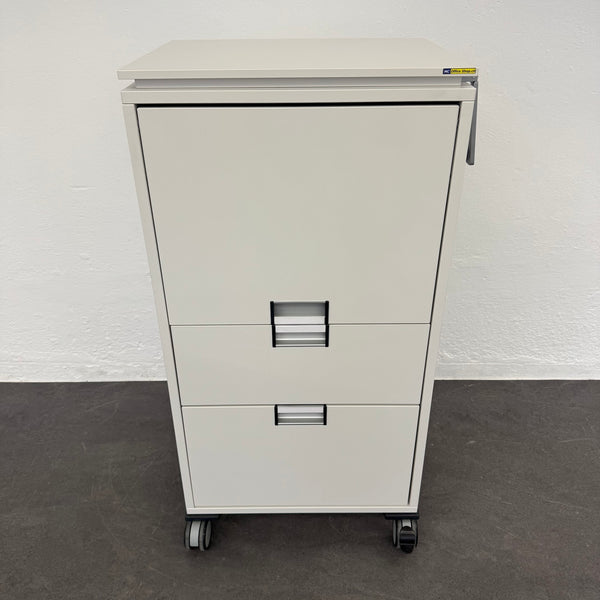 Steelcase Moby Roll-Caddy - Weiss - mit Vollmantelschublade - ohne Schlüssel