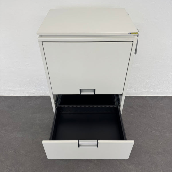 Steelcase Moby Roll-Caddy - Weiss - mit Vollmantelschublade - ohne Schlüssel