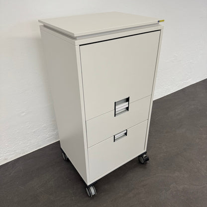 Steelcase Moby Roll-Caddy - Weiss - mit Vollmantelschublade - ohne Schlüssel