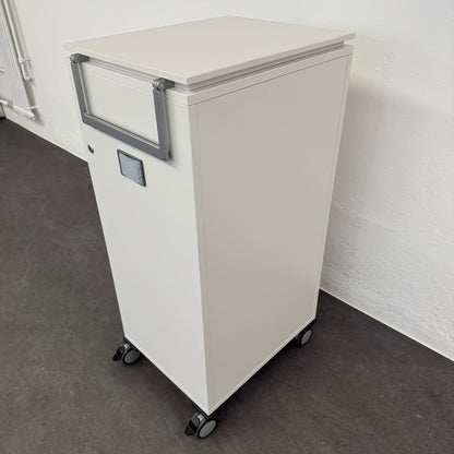 Steelcase Moby Roll-Caddy - Weiss - mit Vollmantelschublade - ohne Schlüssel