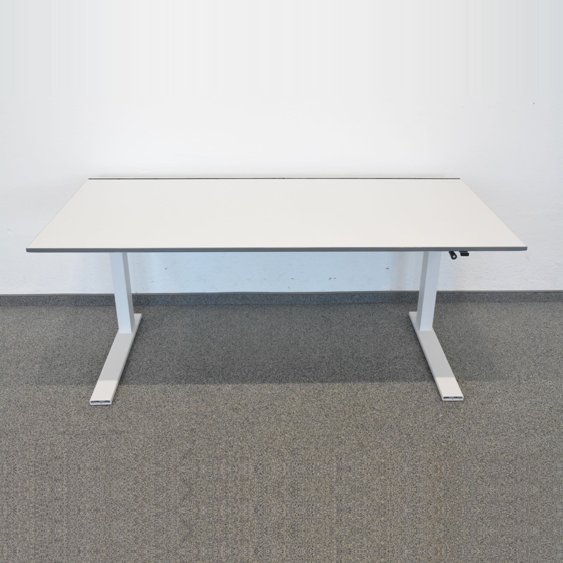 Lista Office LO Extend Schreibtisch Tischplatte Weiss mit anthraziter Kante