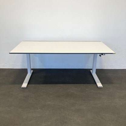 Lista Office LO Extend Schreibtisch Tischplatte Weiss mit anthraziter Kante - 6036204