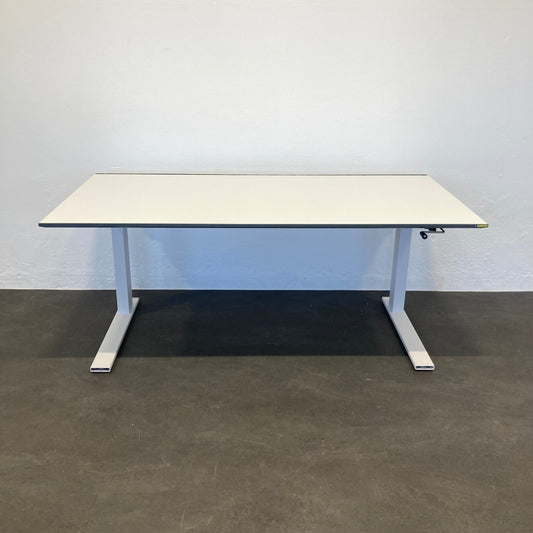 Lista Office LO Extend Schreibtisch Tischplatte Weiss mit anthraziter Kante - 6036204