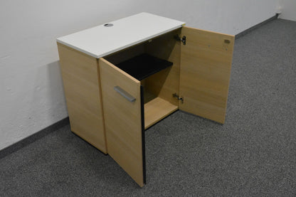 Echo Flügeltür-Aktenschrank von der Seite mit geöffneten Türen - 6036215