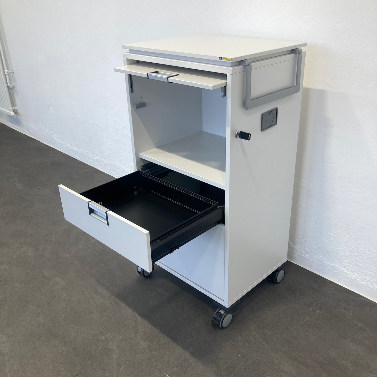  Steelcase Moby Roll-Caddy mit Breitschublade A6 offen - 6036280