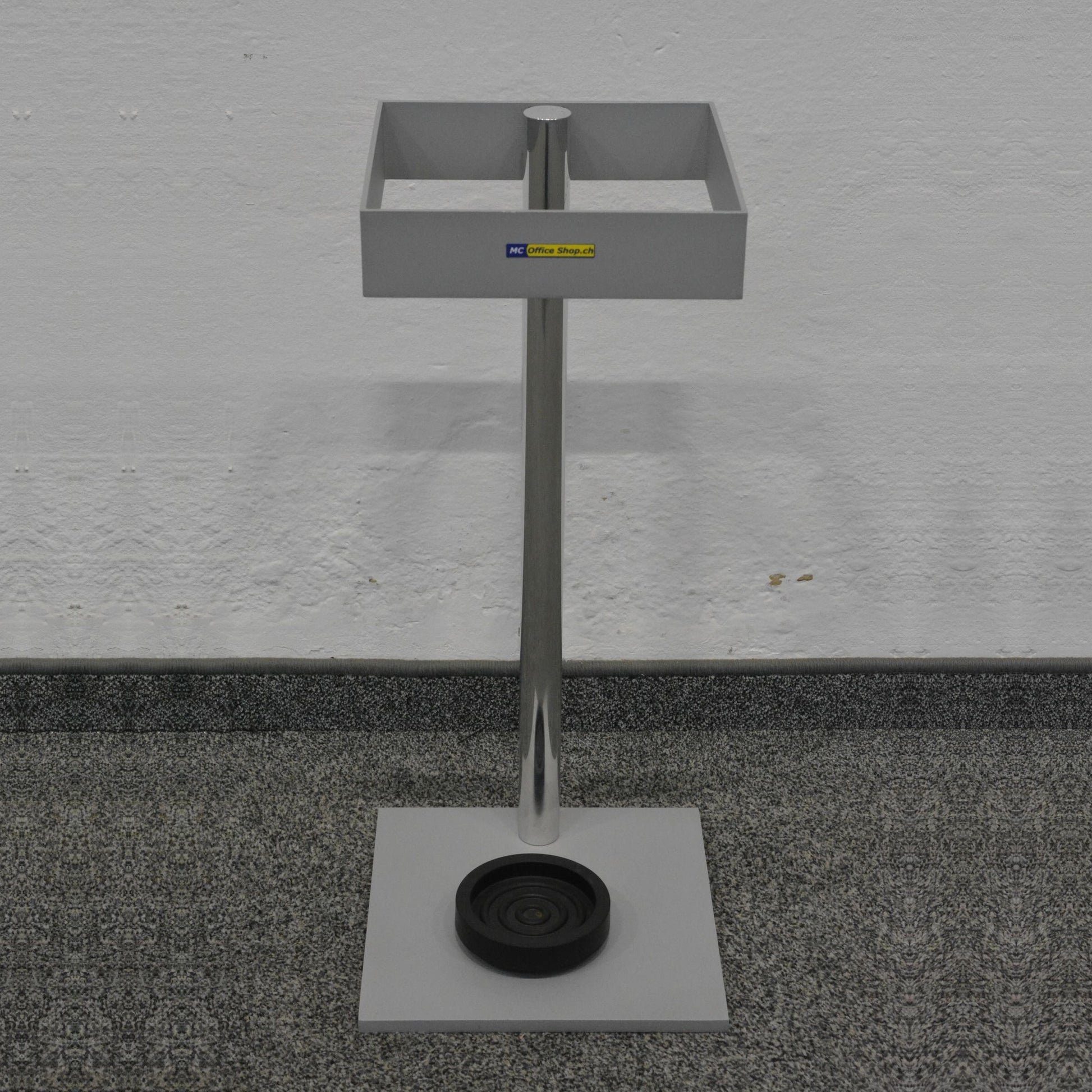 Top Design Elegante Schirmständer Metall Silbergrau