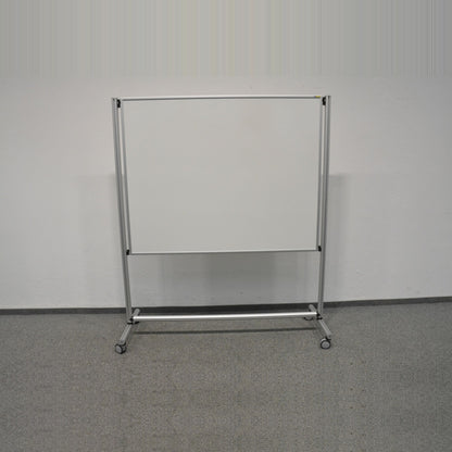 O + C Tafelständer fahrbar Whiteboard Silbergrau - 6036395