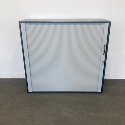 Elan Euroffice Lateralschrank aus Spanplatte Anthrazit und Lichtgrau - 6036398