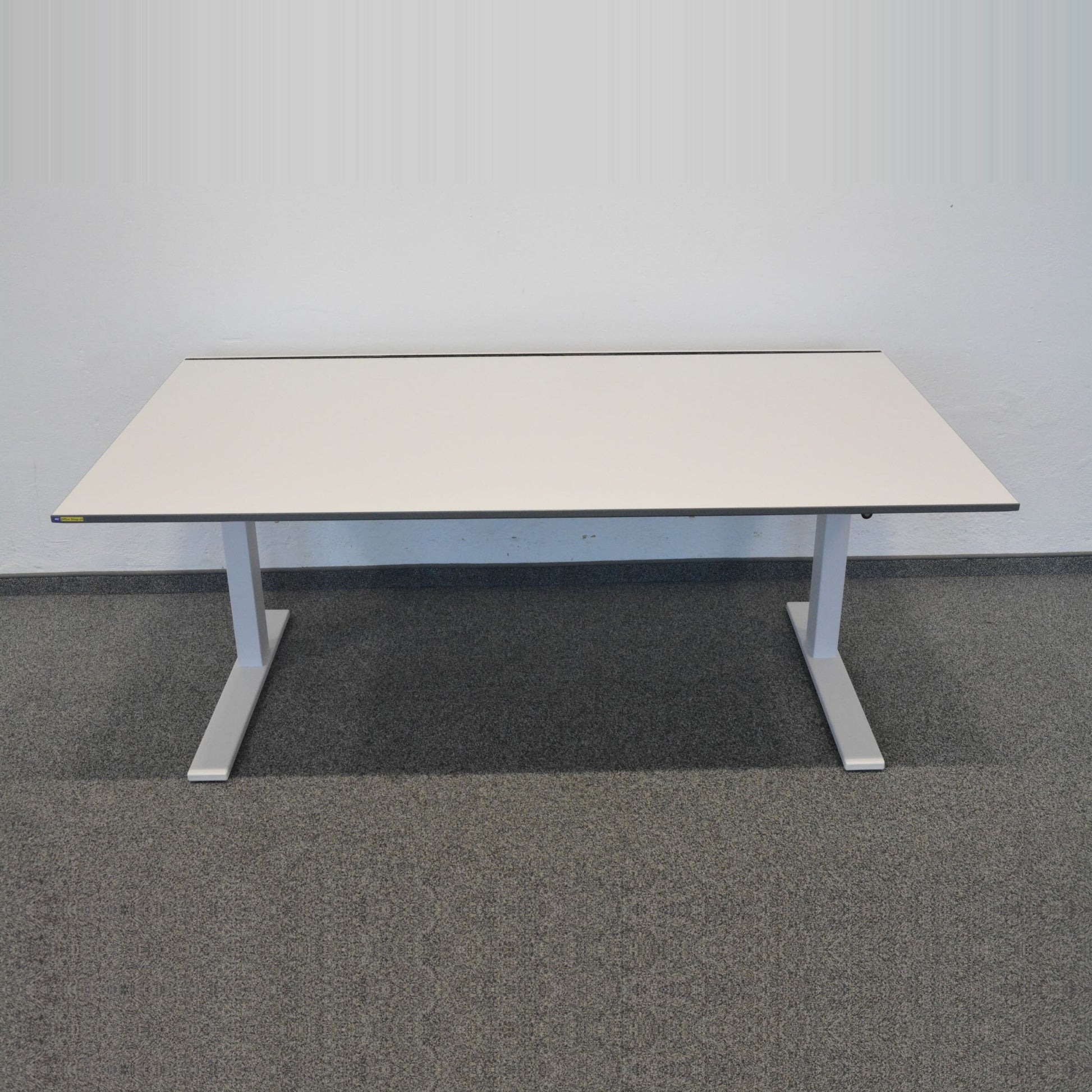 Lista Office LO Extend Schreibtisch Tischplatte Weiss mit anthraziter Kante