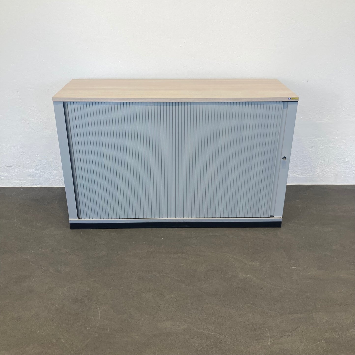 Steelcase Share It Lateralschrank Spanplatte Silbergrau mit Deckblatt Akazie - 6036526