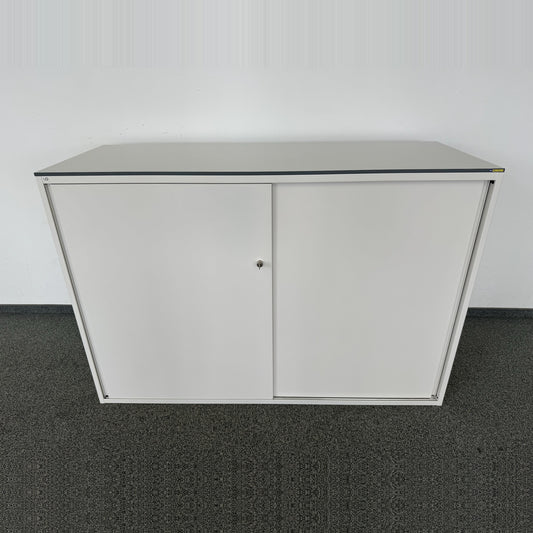 Lista Office Storage Empfangs-Theken Schiebetür-Aktenschrank in Weiss