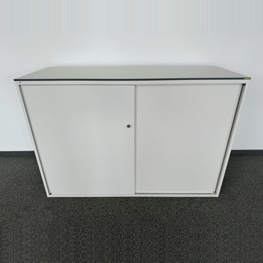 Lista Office Storage Empfangs-Theken Schiebetür-Aktenschrank in Weiss