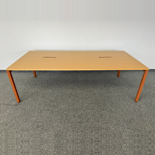 Lista Office Motion Sitzungstisch Tischplatte Eichenfurnier