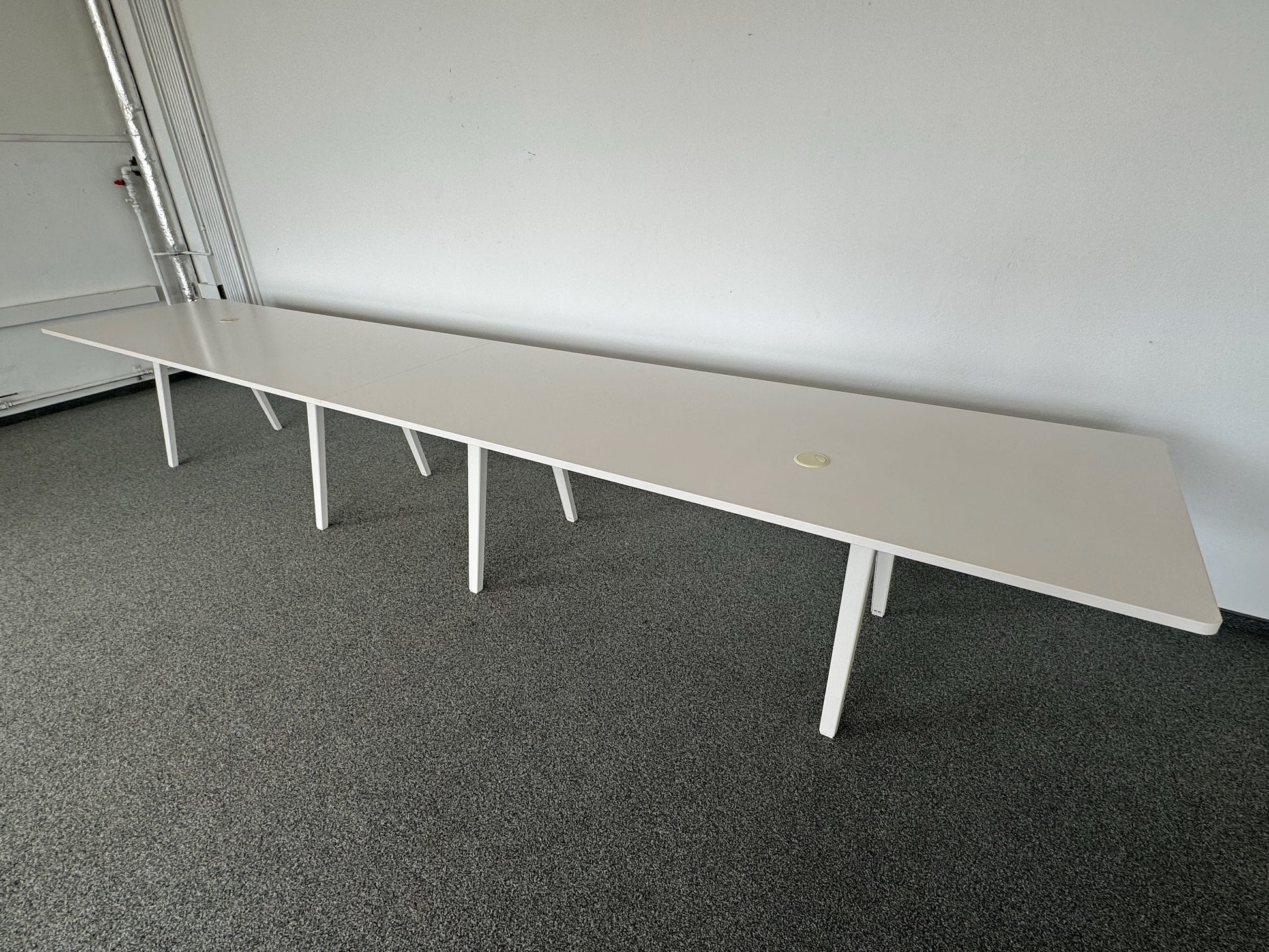 Vitra Joyn 2 Meet Sitzungstisch Gestell Metall Weiss