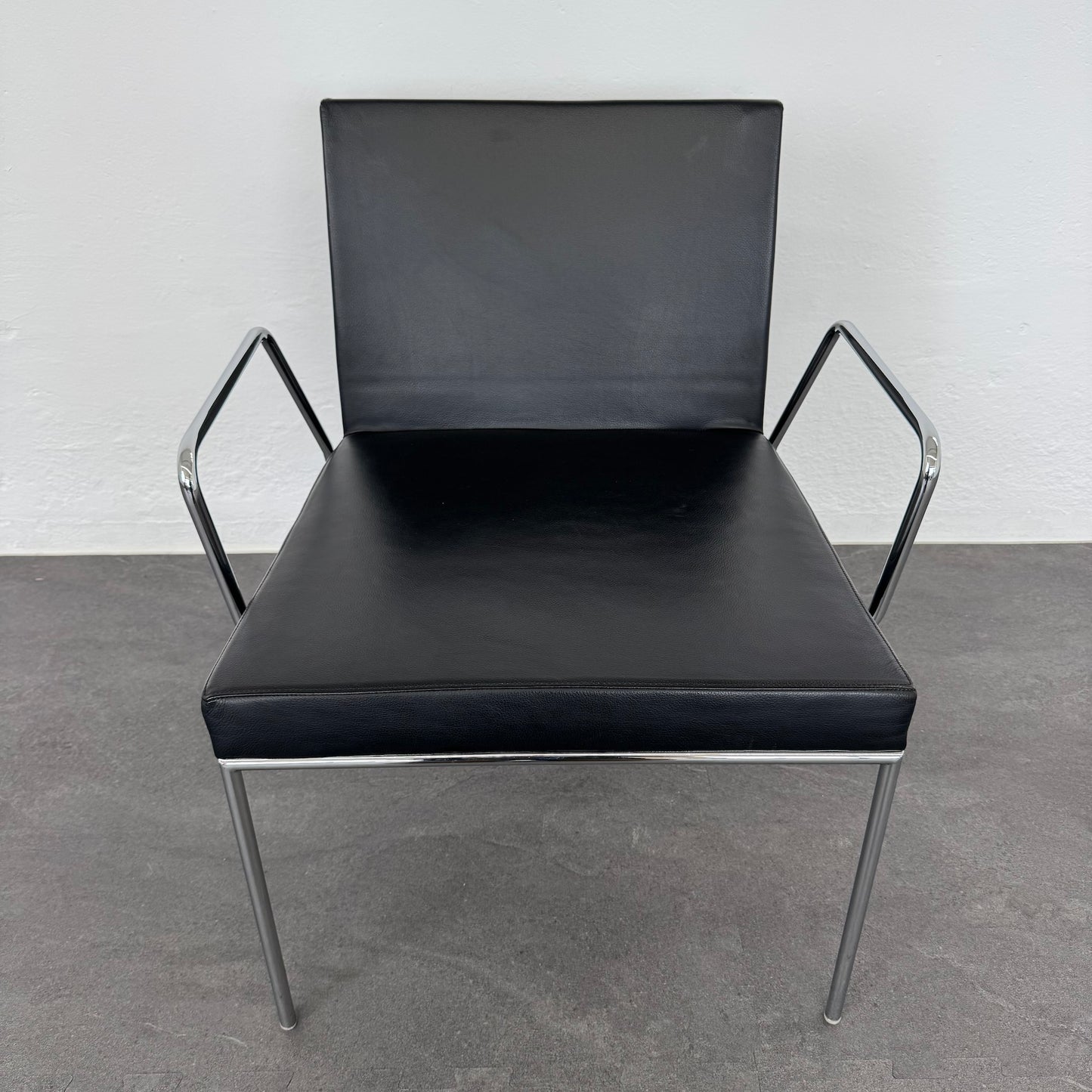Accademia Fina Lounge-Sessel mit Leder Schwarz